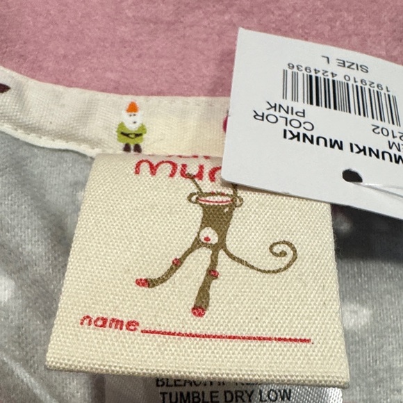 Munki Munki Pink Cat Print  Pajama Set - Picture 3 of 7